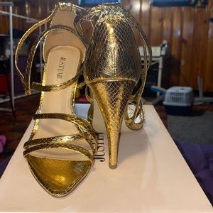 Gold Sandal Heels